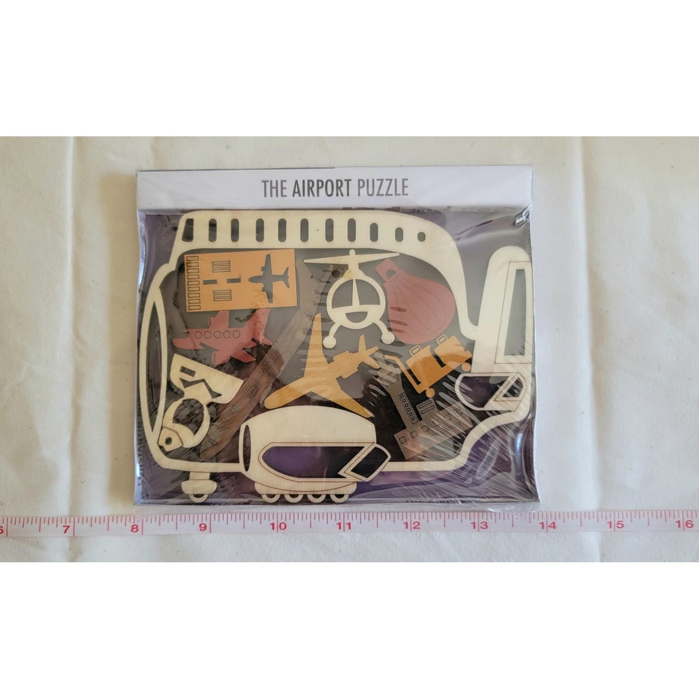 Project Genius Jean Claude Constantin The Airport Puzzle Wooden Brain Teaser NEW